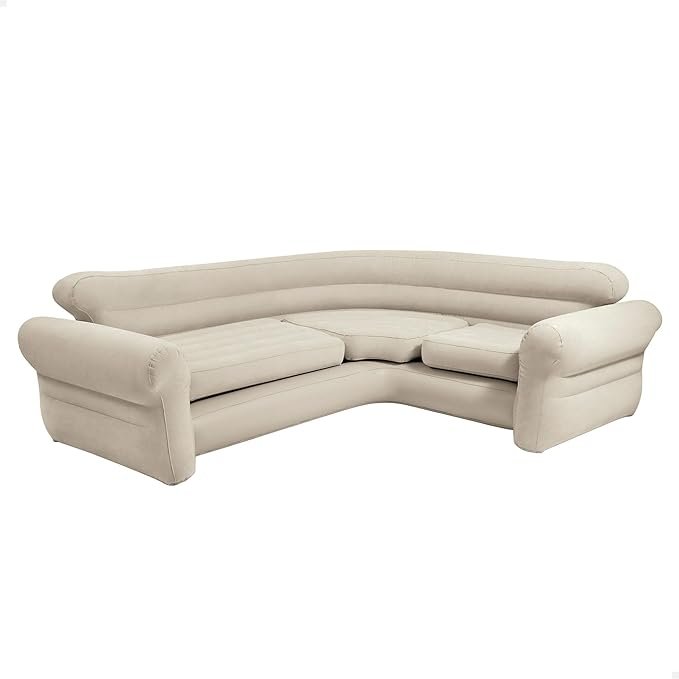 Intex Inflatable waterproof flocked top surface Corner Living Room Air Mattress