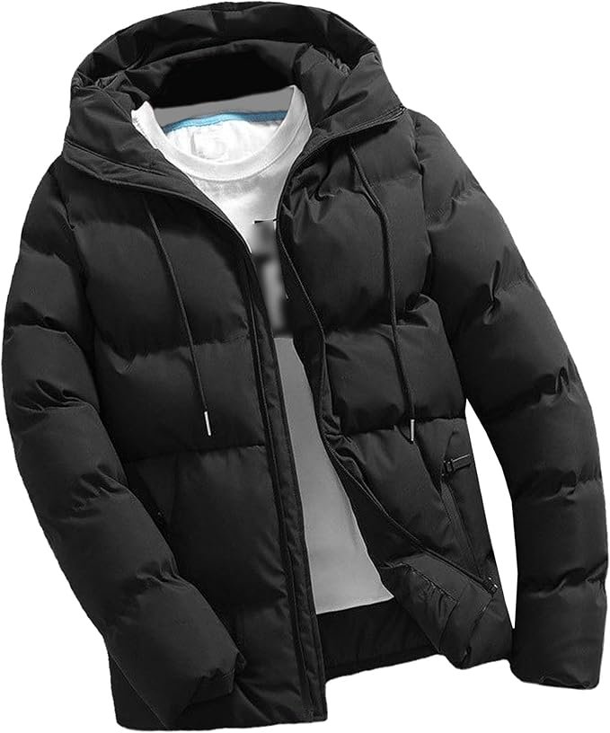 Men's Winter with Hood Puffer Jacket