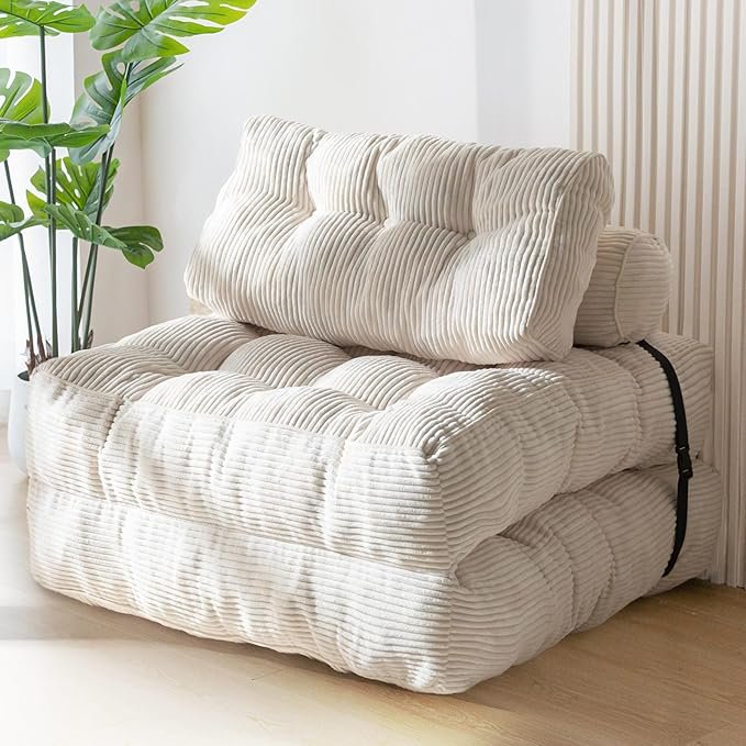Folding Sofa Bed, Convertible Sleeper Chair with Pilow Foldable Matress